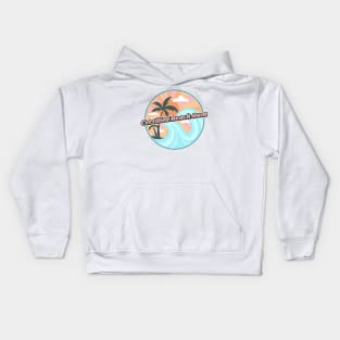 Certified Beach Bum Ocean Waves Kids Hoodie